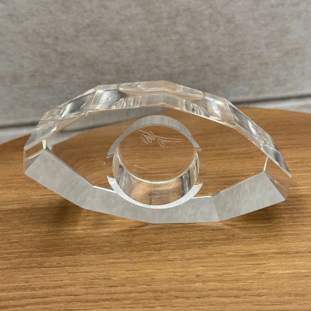 OLEG‎ CASSINI MCM Crystal Tea Light Candle Holder Votive 5